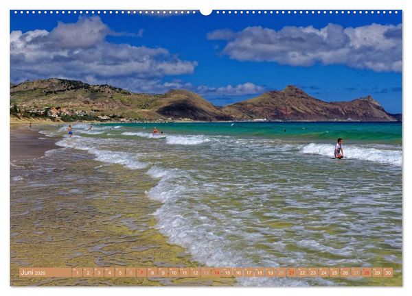 Produktbild: Porto Santo Trauminsel im Atlantik (hochwertiger Premium Wandkalender 2026 DIN A2 quer), Kunstdruck in Hochglanz