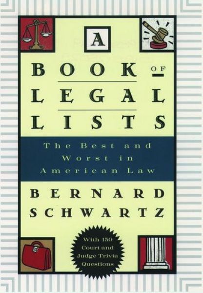Produktbild: A Book of Legal Lists