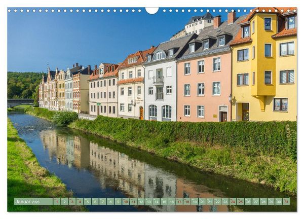Produktbild: Greiz - Perle an der wei&szlig;en Elster in Th&uuml;ringen (Wandkalender 2026 DIN A3 quer), CALVENDO Monatskalender