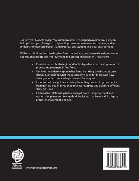 Produktbild: The Lawyer's Guide to Legal Process Improvement