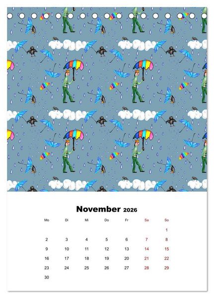 Produktbild: MUSTERMACKE (Tischkalender 2026 DIN A5 hoch), CALVENDO Monatskalender