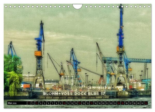 Produktbild: Faszination Hafen - Hamburg (Wandkalender 2026 DIN A4 quer), CALVENDO Monatskalender
