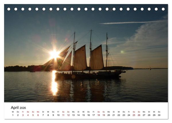 Produktbild: Impressionen von der Kieler F&ouml;rde (Tischkalender 2026 DIN A5 quer), CALVENDO Monatskalender
