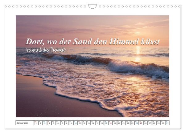 Produktbild: Frei wie das Meer (Wandkalender 2026 DIN A3 quer), CALVENDO Monatskalender