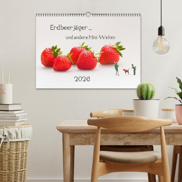 Produktbild: Erdbeerj&auml;ger ... und andere Mini-Welten (Wandkalender 2026 DIN A3 quer), CALVENDO Monatskalender