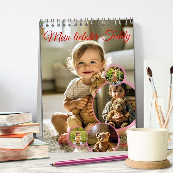 Produktbild: Mein liebster Teddy (Tischkalender 2027 DIN A5 hoch), CALVENDO Monatskalender