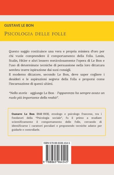 Produktbild: Psicologia Delle Folle