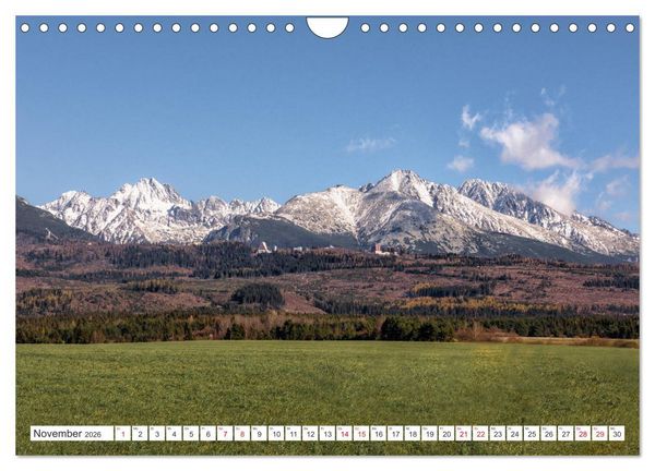 Produktbild: Slowakei - Die Sch&ouml;nheit der Tatra Gebirge (Wandkalender 2026 DIN A4 quer), CALVENDO Monatskalender