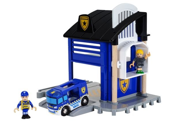 BRIO - Polizeistation mit Einsatzfahrzeug