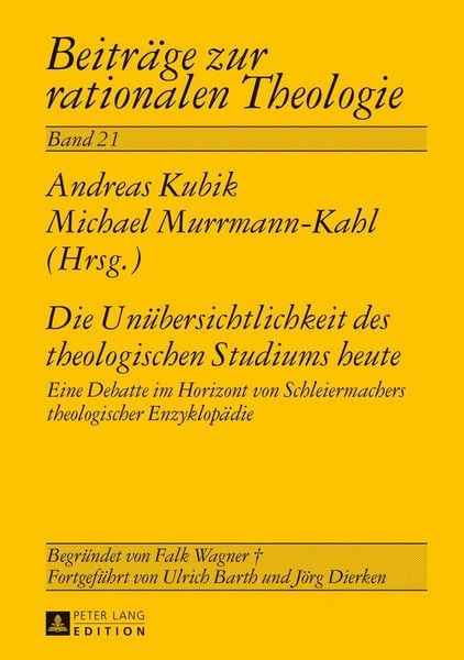 Produktbild: Die Un&uuml;bersichtlichkeit des theologischen Studiums heute