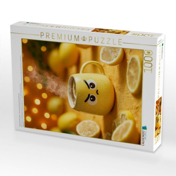 Produktbild: CALVENDO Puzzle W&uuml;tender Zitronentee - Sauer macht lustig im Tassenformat | 1000 Teile Lege-Gr&ouml;&szlig;e 64x48cm Foto-Puzzle f&uuml;r gl&uuml;ckliche Stunden