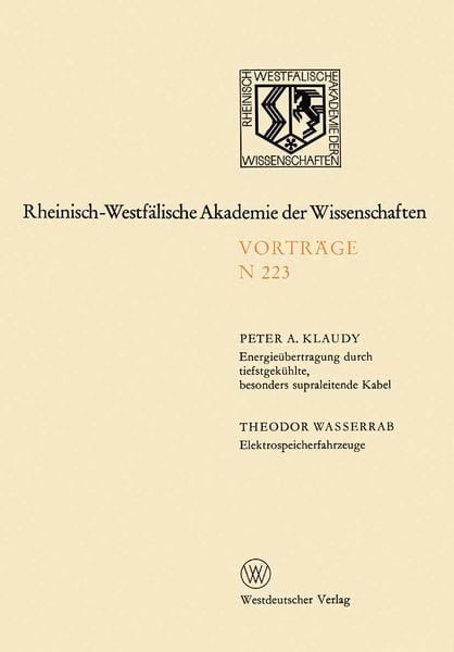 Produktbild: Energie&uuml;bertragung durch tiefstgek&uuml;hlte, besonders supraleitende Kabel. Elektrospeicherfahrzeuge