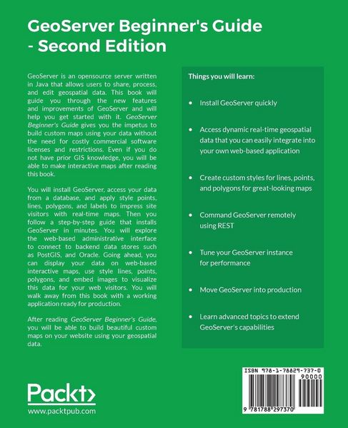 Produktbild: GeoServer Beginner's Guide.