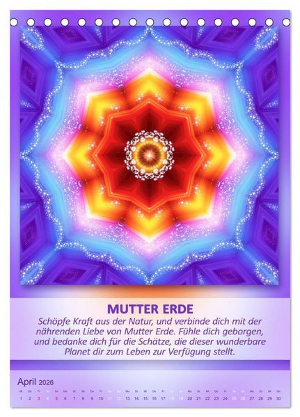 Produktbild: Light Energy Mandalas - Kalender - Vol. 2 (Tischkalender 2026 DIN A5 hoch), CALVENDO Monatskalender