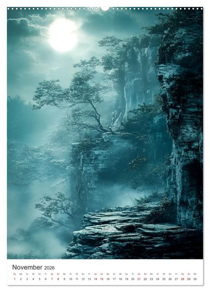 Produktbild: Midgard - Mythische Landschaften des Nordens (hochwertiger Premium Wandkalender 2026 DIN A2 hoch), Kunstdruck in Hochglanz