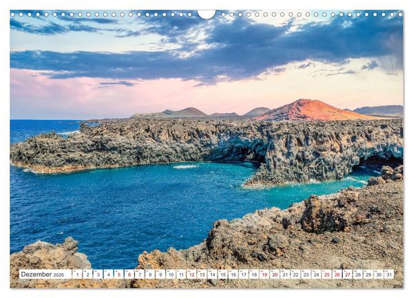 Produktbild: Lanzarote - Wo die Vulkane die Landschaft formten (Wandkalender 2026 DIN A3 quer), CALVENDO Monatskalender
