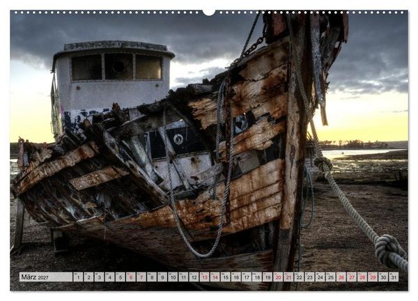 Produktbild: Cimeti&egrave;re de Bateaux de Rostellec (Wandkalender 2027 DIN A2 quer), CALVENDO Monatskalender