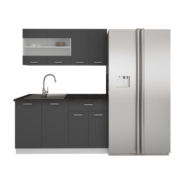 Produktbild: Singlek&uuml;che Einbauk&uuml;che K&uuml;chenzeile 140cm Esilo