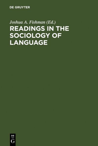 Produktbild: Readings in the Sociology of Language