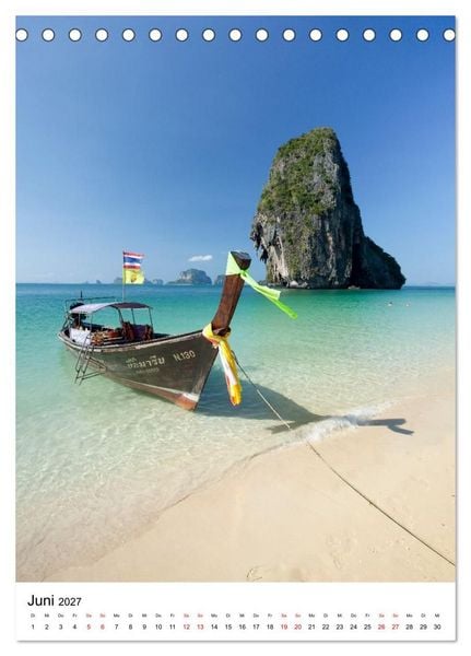 Produktbild: Thailand - Inseln und Str&auml;nde (Tischkalender 2027 DIN A5 hoch), CALVENDO Monatskalender