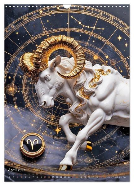 Produktbild: Zodiac Cosmos (Wandkalender 2027 DIN A3 hoch), CALVENDO Monatskalender