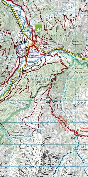 Produktbild: K&uuml;mmerly+Frey Wanderkarte 37 Nationalpark Val M&uuml;stair 1:40.000