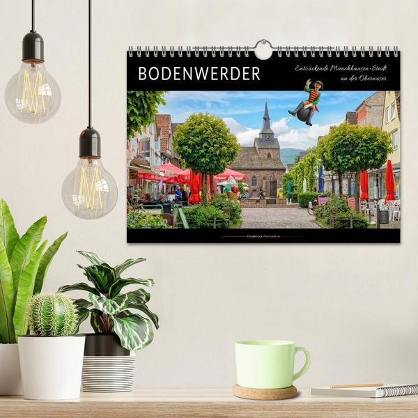 Produktbild: Bodenwerder - entz&uuml;ckende M&uuml;nchhausen-Stadt an der Oberweser (Wandkalender 2026 DIN A4 quer), CALVENDO Monatskalender