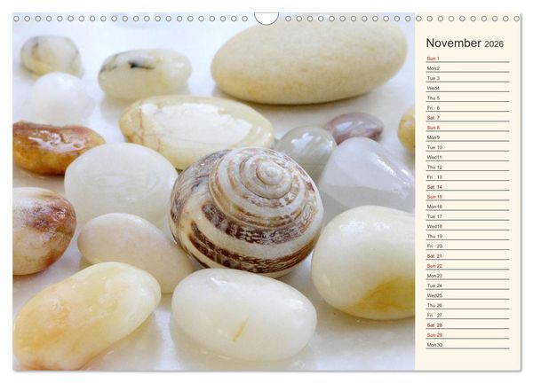 Produktbild: Shells, Stones and Sand (Wall Calendar 2026 DIN A3 landscape), CALVENDO 12 Month Wall Calendar