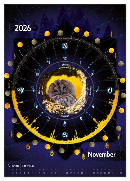 Produktbild: Jahreskreise (Tischkalender 2026 DIN A5 hoch), CALVENDO Monatskalender