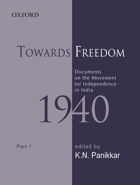 Produktbild: Towards Freedom: Documents on the Movement for Independence in India 1940 Part I