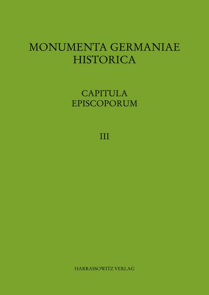 Produktbild: Capitula episcoporum, Teil 3