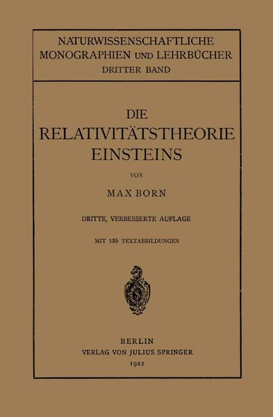 Produktbild: Die Relativit&auml;tstheorie Einsteins und Ihre Physikalischen Grundlagen