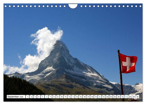 Produktbild: Gr&uuml;ezi . Landschaften in der Schweiz (Wandkalender 2026 DIN A4 quer), CALVENDO Monatskalender