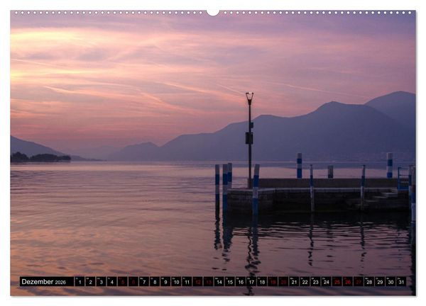 Produktbild: Romantischer Lago d'Iseo (hochwertiger Premium Wandkalender 2026 DIN A2 quer), Kunstdruck in Hochglanz