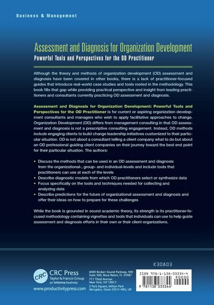 Produktbild: Assessment and Diagnosis for Organization Development