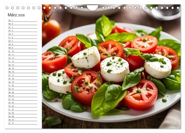 Produktbild: Buongusto Italia - Ein Jahr voller italienischer KI K&ouml;stlichkeiten (Wandkalender 2026 DIN A4 quer), CALVENDO Monatskalender