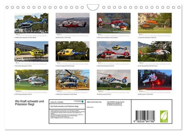 Produktbild: Wo Kraft schwebt und Pr&auml;zision fliegt (Wandkalender 2027 DIN A4 quer), CALVENDO Monatskalender