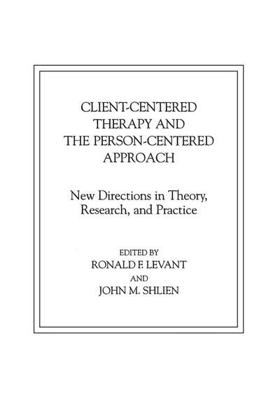 Produktbild: Client-Centered Therapy and the Person-Centered Approach