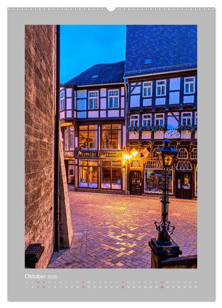 Produktbild: Quedlinburg - K&ouml;nigspfalz & Mitglied der Hanse (hochwertiger Premium Wandkalender 2026 DIN A2 hoch), Kunstdruck in Hochglanz