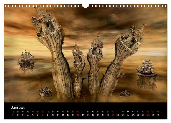Produktbild: Der Fantasy Kalender (Wandkalender 2026 DIN A3 quer), CALVENDO Monatskalender
