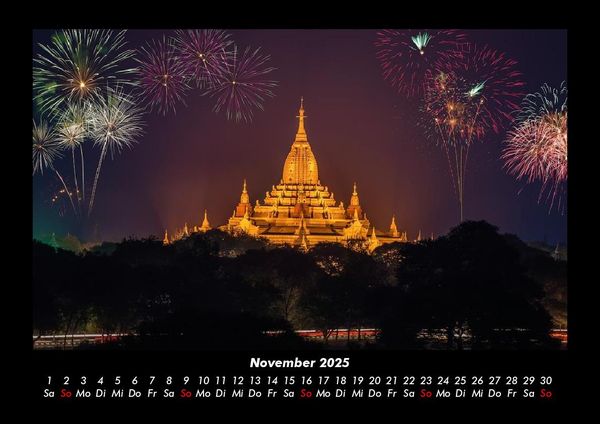 Produktbild: Tempel 2025 Fotokalender DIN A3