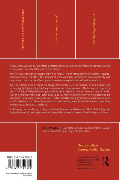 Produktbild: Media Technology and Society