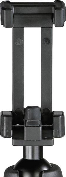 Produktbild: Hama Solid Tischstativ 1/4 Zoll Arbeitsh&ouml;he=16 - 19 cm Schwarz Kugelkopf, Wasserwaage, inkl. Smartphonehalter