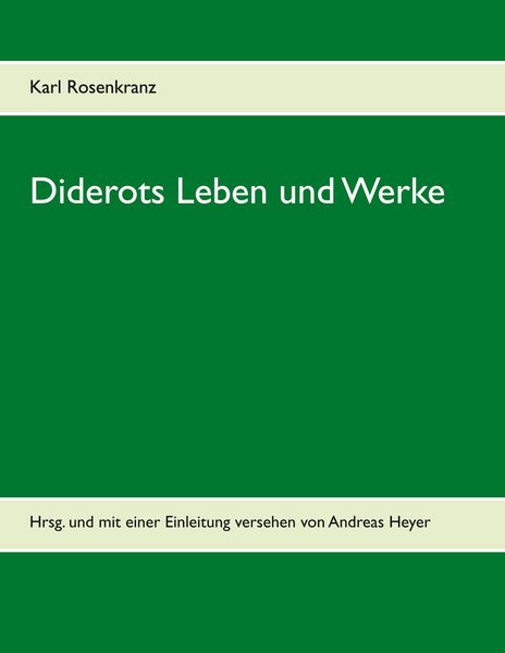 Produktbild: Diderots Leben und Werke