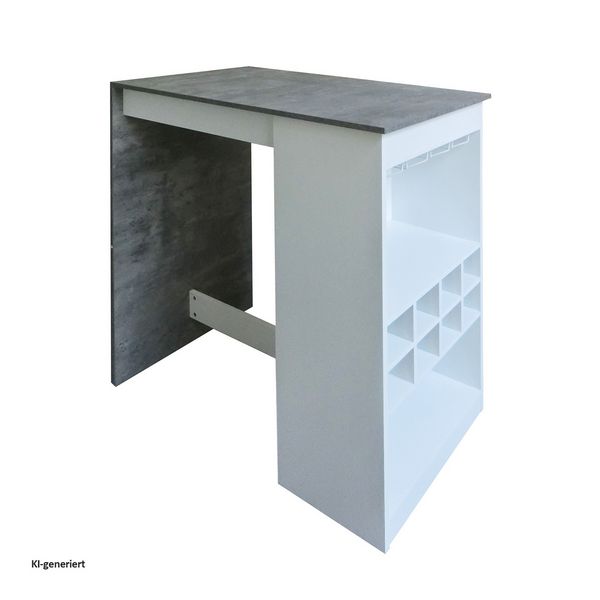 Produktbild: HTI-Living HTI-Living K&uuml;chenbar Lisa Beton Wei&szlig; HTI-Living K&uuml;chenbar Lisa Beton Wei&szlig;