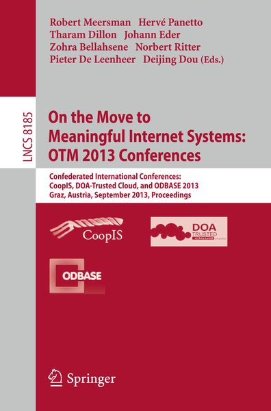 Produktbild: On the Move to Meaningful Internet Systems: OTM 2013 Conferences