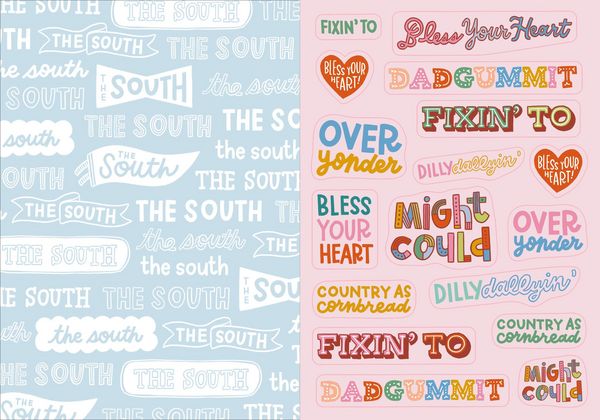 Produktbild: I Love the South Sticker Book
