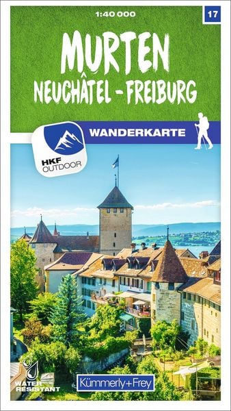 Produktbild: K&uuml;mmerly+Frey Wanderkarte 17 Murten 1:40.000
