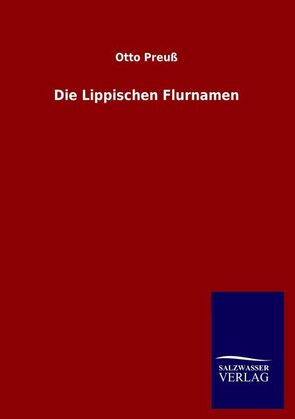 Produktbild: Die Lippischen Flurnamen