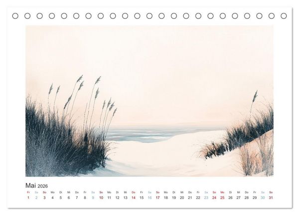Produktbild: Die Wogen des Lichts (Tischkalender 2026 DIN A5 quer), CALVENDO Monatskalender